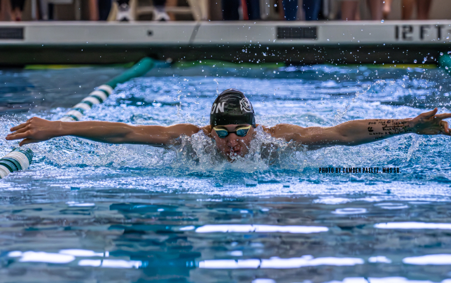 boy swimming